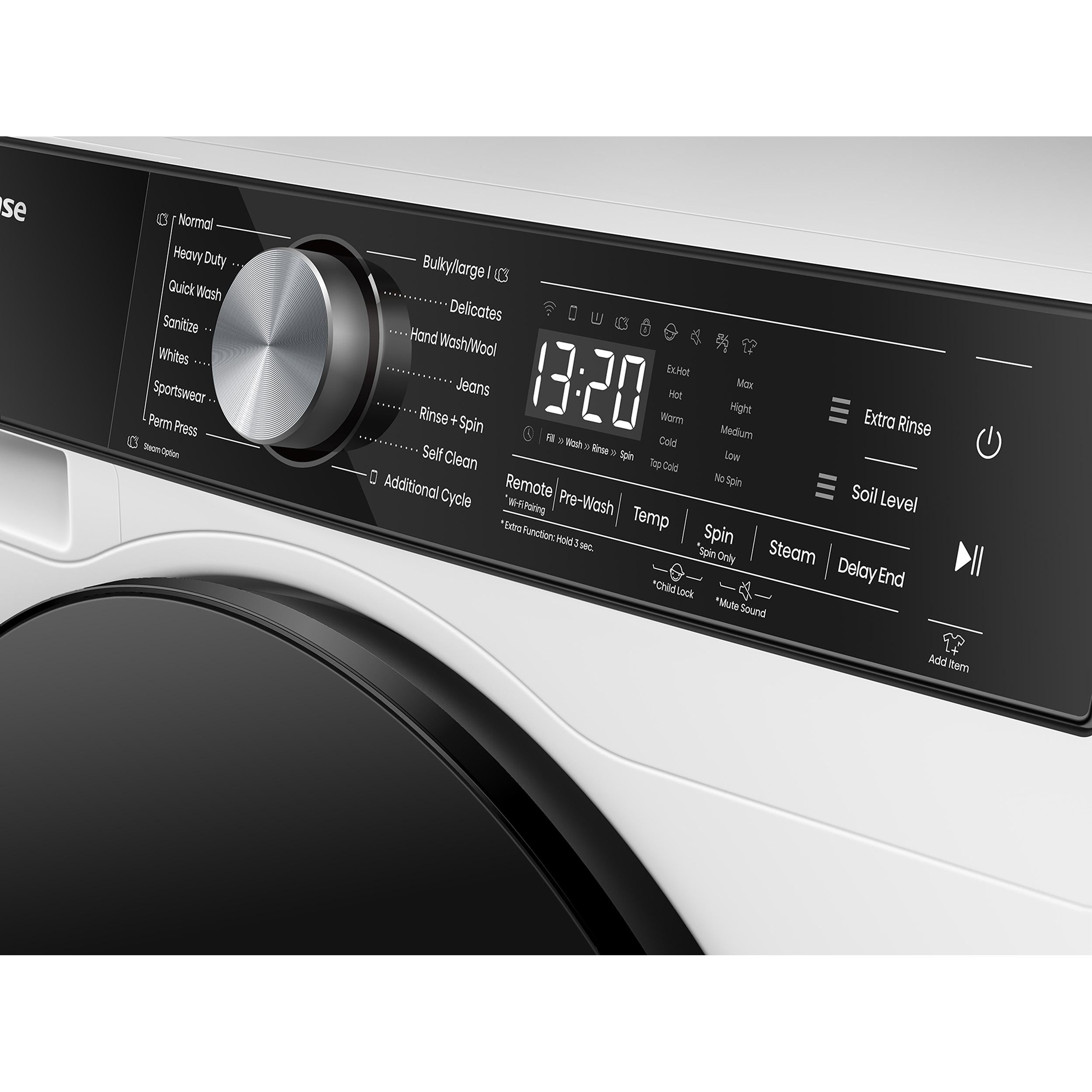 Hisense 3.1 cu.ft. Front Loading Washer with Steam Wash and Wi-Fi Enabled WF5S2845BW IMAGE 5