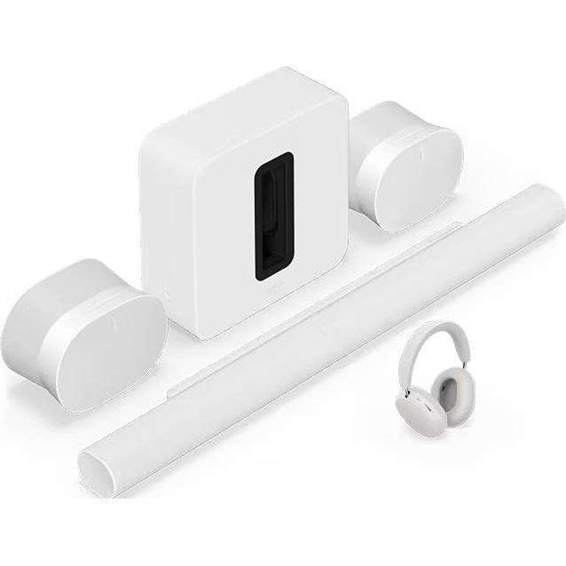Sonos Sonos Ace + Arc Ultra + Sub 4 + 2x Era 300 Premium Personal Entertainment Set with Arc Ultra - White IMAGE 1