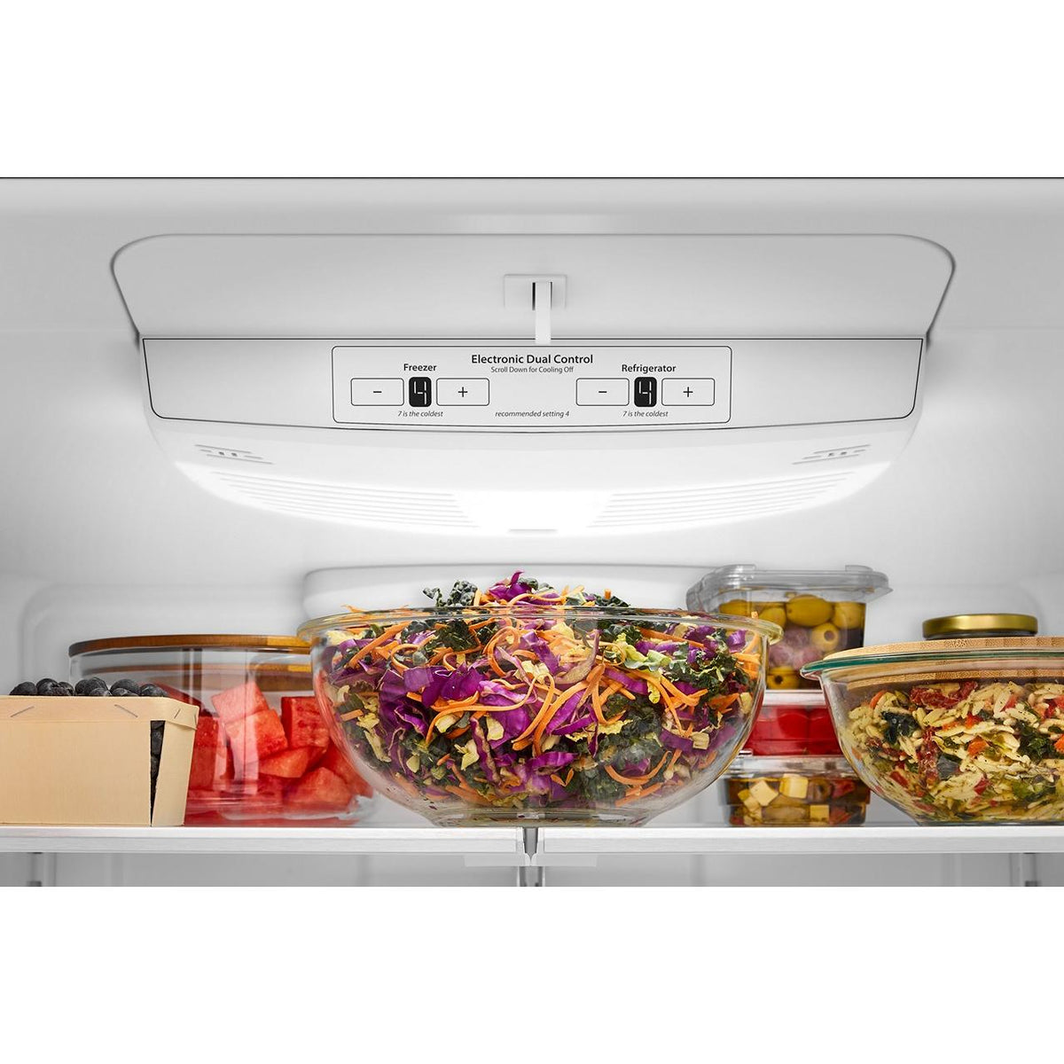 KitchenAid 33-inch, 22.1 cu. ft. Freestanding Bottom Freezer Refrigerator with Full-Width Pantry Drawer KRBR133SPS IMAGE 12