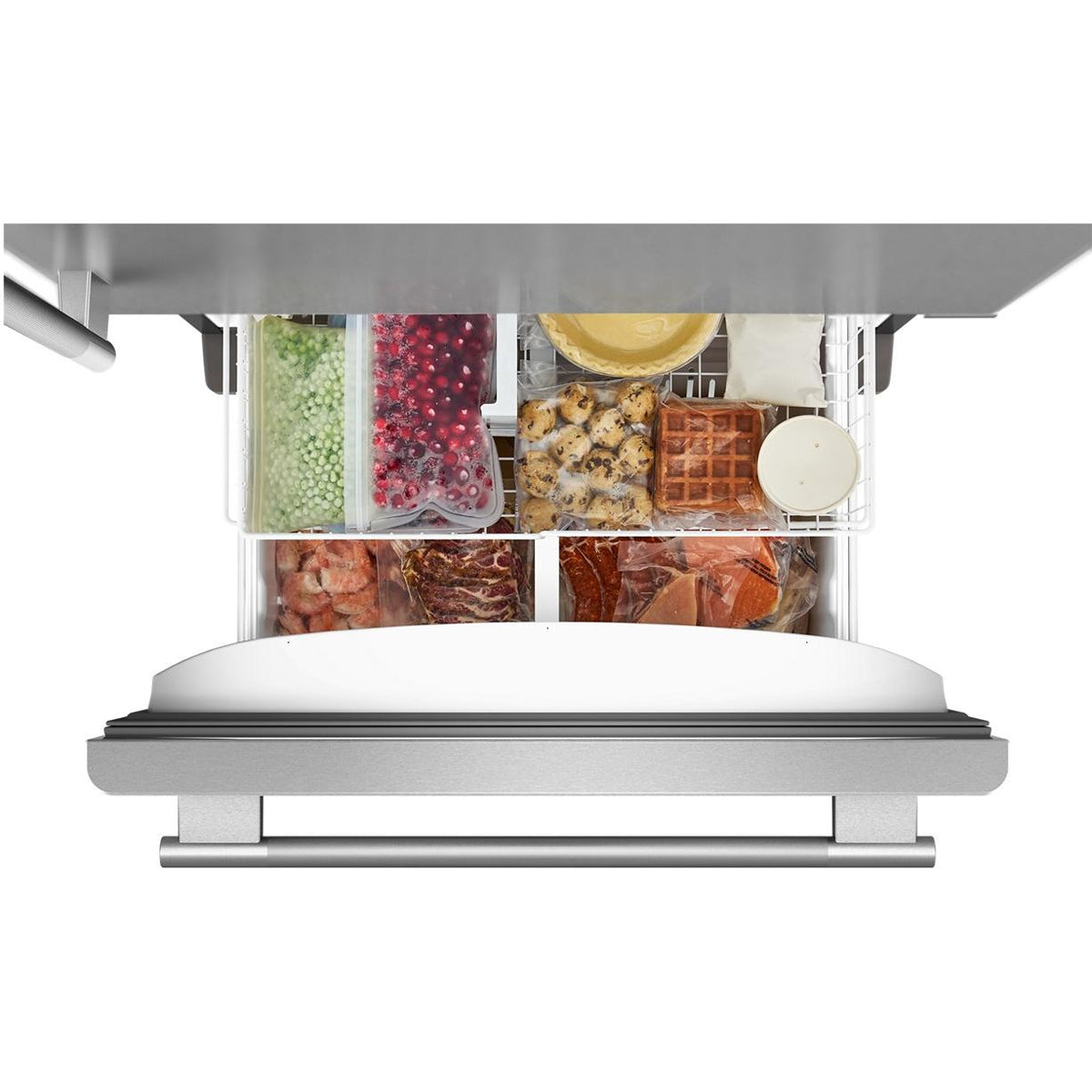 KitchenAid 33-inch, 22.1 cu. ft. Freestanding Bottom Freezer Refrigerator with Full-Width Pantry Drawer KRBR133SPS IMAGE 7