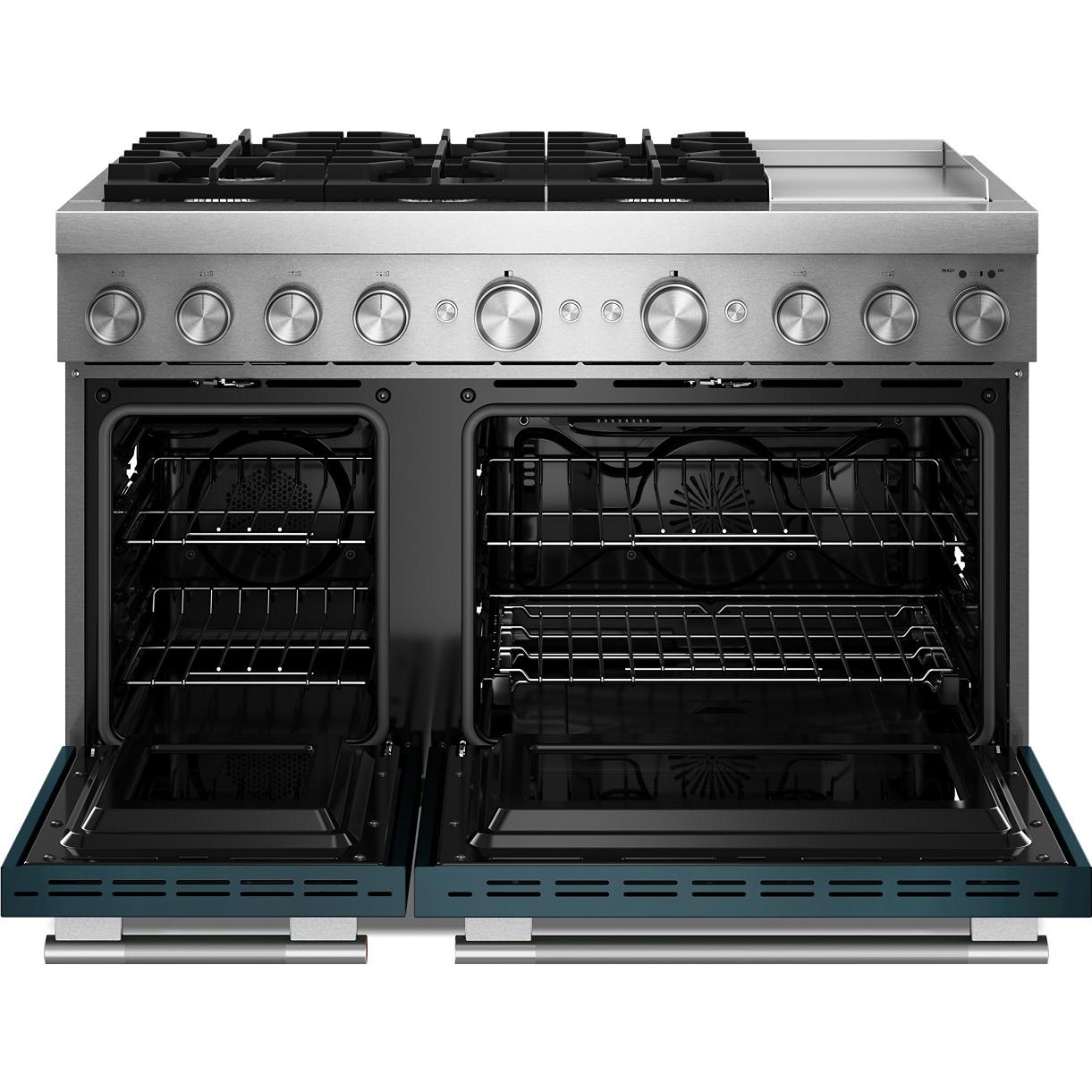 KitchenAid 48-inch Freestanding Commercial-Style Dual-Fuel Range with Griddle KFDD948SAG IMAGE 2