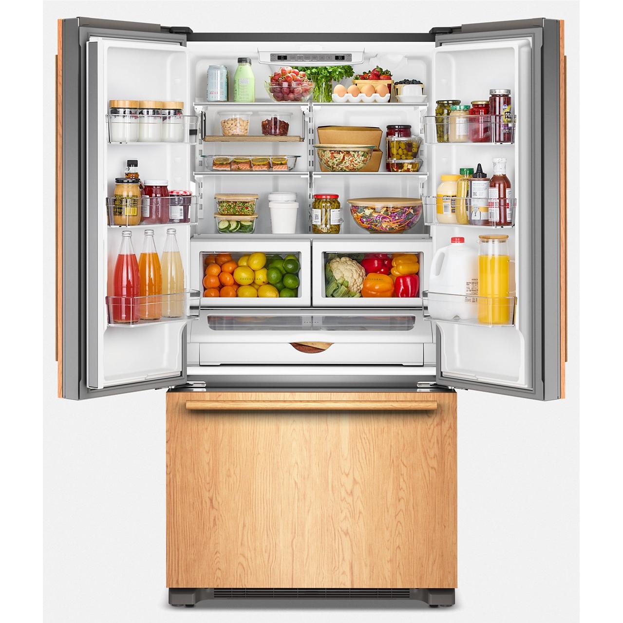 KitchenAid 36-inch, 21.9 cu. ft. Counter-Depth French 3-Door Refrigerator with Ice Maker KRFC136TPA IMAGE 2