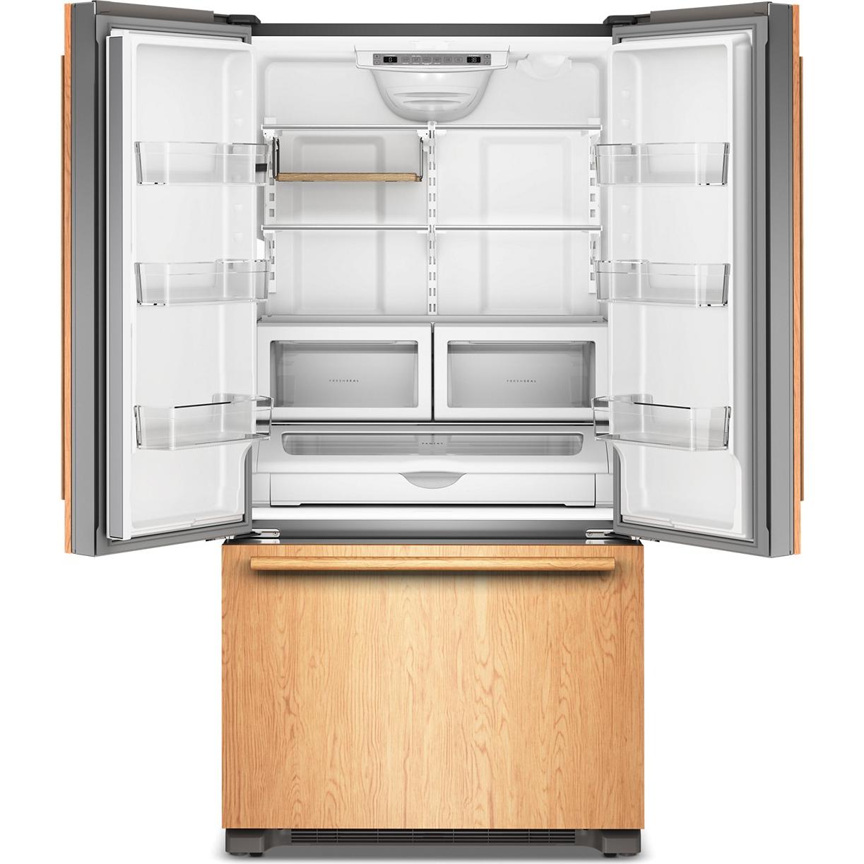 KitchenAid 36-inch, 21.9 cu. ft. Counter-Depth French 3-Door Refrigerator with Ice Maker KRFC136TPA IMAGE 3
