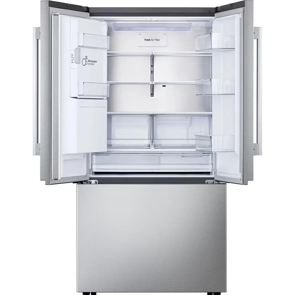 LG 24-inch, 23.7 cu. ft. Counter-Depth MAX™ French 3-Door Refrigerator with Zero Clearance™ LF24Z6330S IMAGE 3
