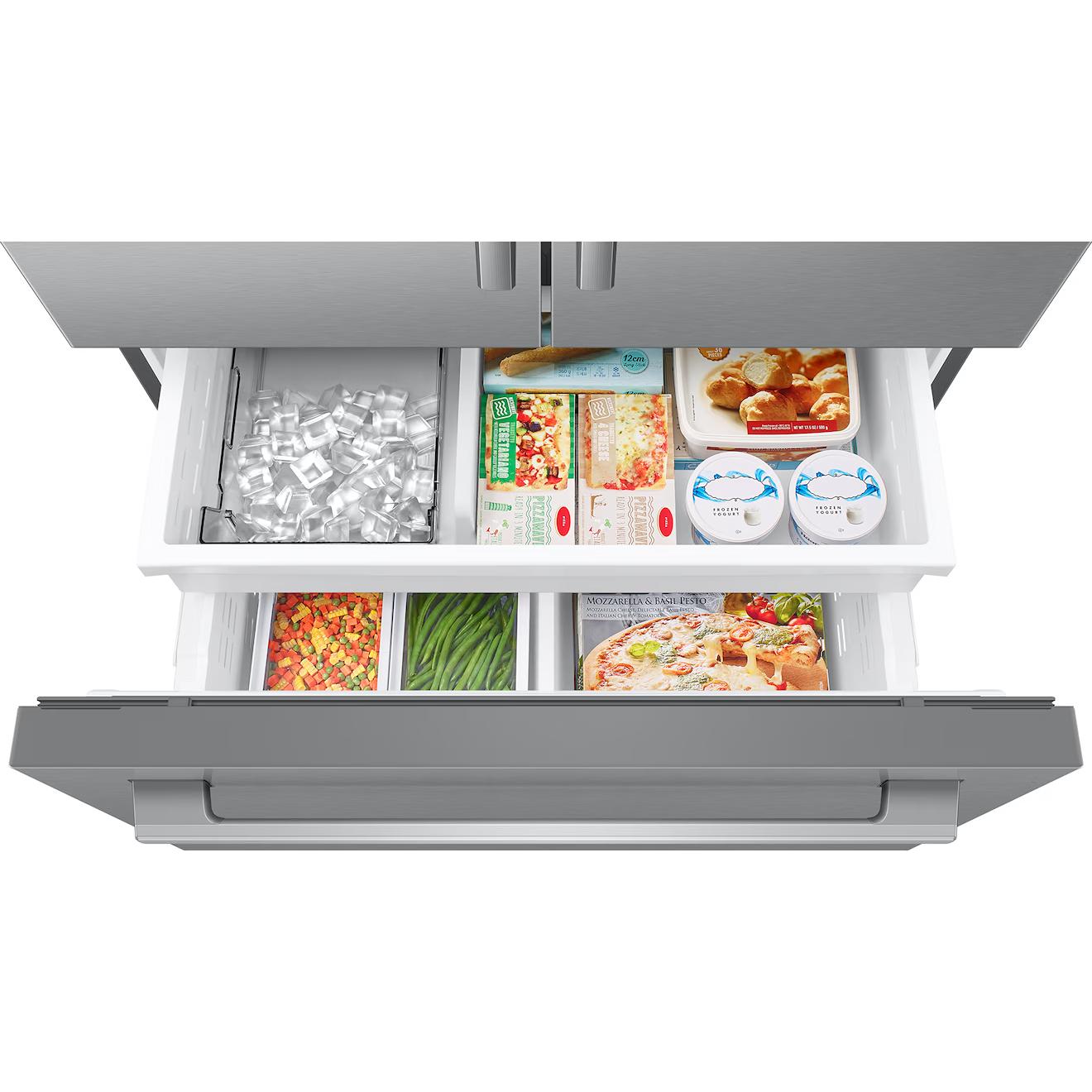 Samsung French 3-Door Refrigerator with In-Door Tall Dispenser RF70H25KERAA IMAGE 6