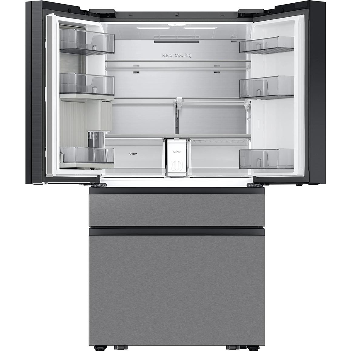 Samsung 36-inch, 29 cu. ft. 4-Door French Door Refrigerator with AI Family Hub™ RF90F29AECR/AC IMAGE 3
