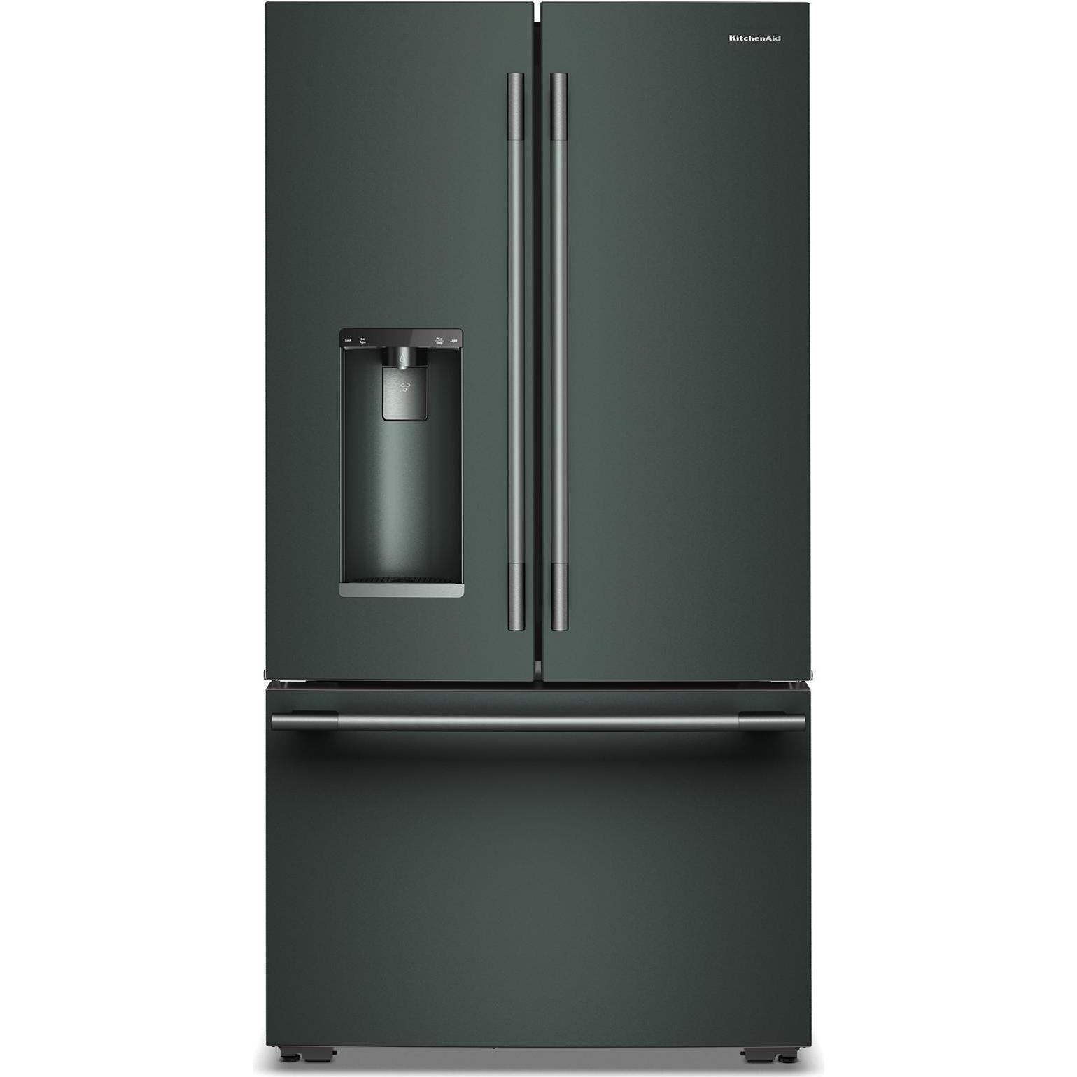 KitchenAid 36-inch, 23.1 cu. ft. Counter-Depth French 3-Door Refrigerator with External Water and Ice Dispensing System KRFC536SJP IMAGE 1