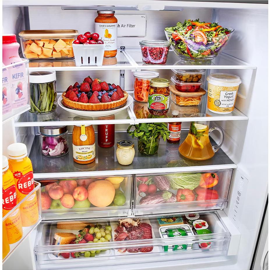 LG 36-inch, 31.7 cu. ft. Freestanding French 3-Door Refrigerator with Internal Water Dispenser LF32BSH42S IMAGE 10