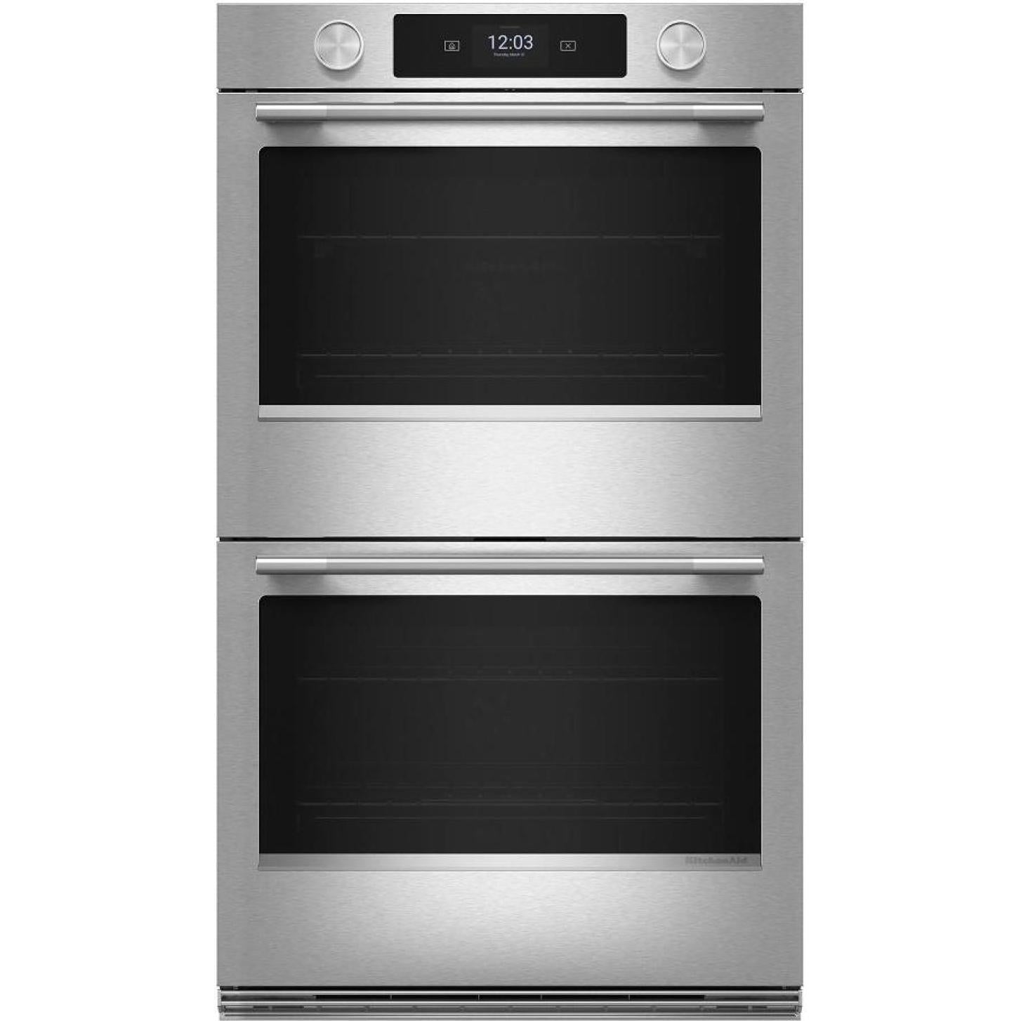 KitchenAid 30-inch Smart Electric Double Wall Oven with Intelligent Cooking Camera KOED930SPS IMAGE 1
