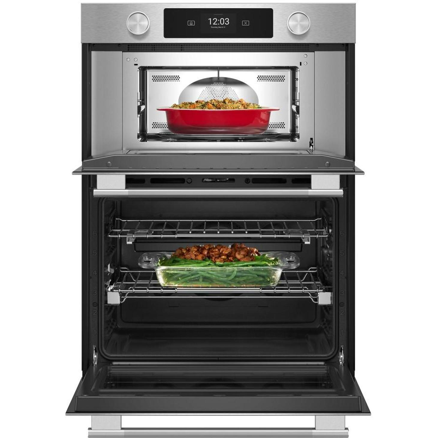 KitchenAid 30-inch Smart Electric Combo Wall Oven with Intelligent Cooking Camera KOEC930SPS IMAGE 3