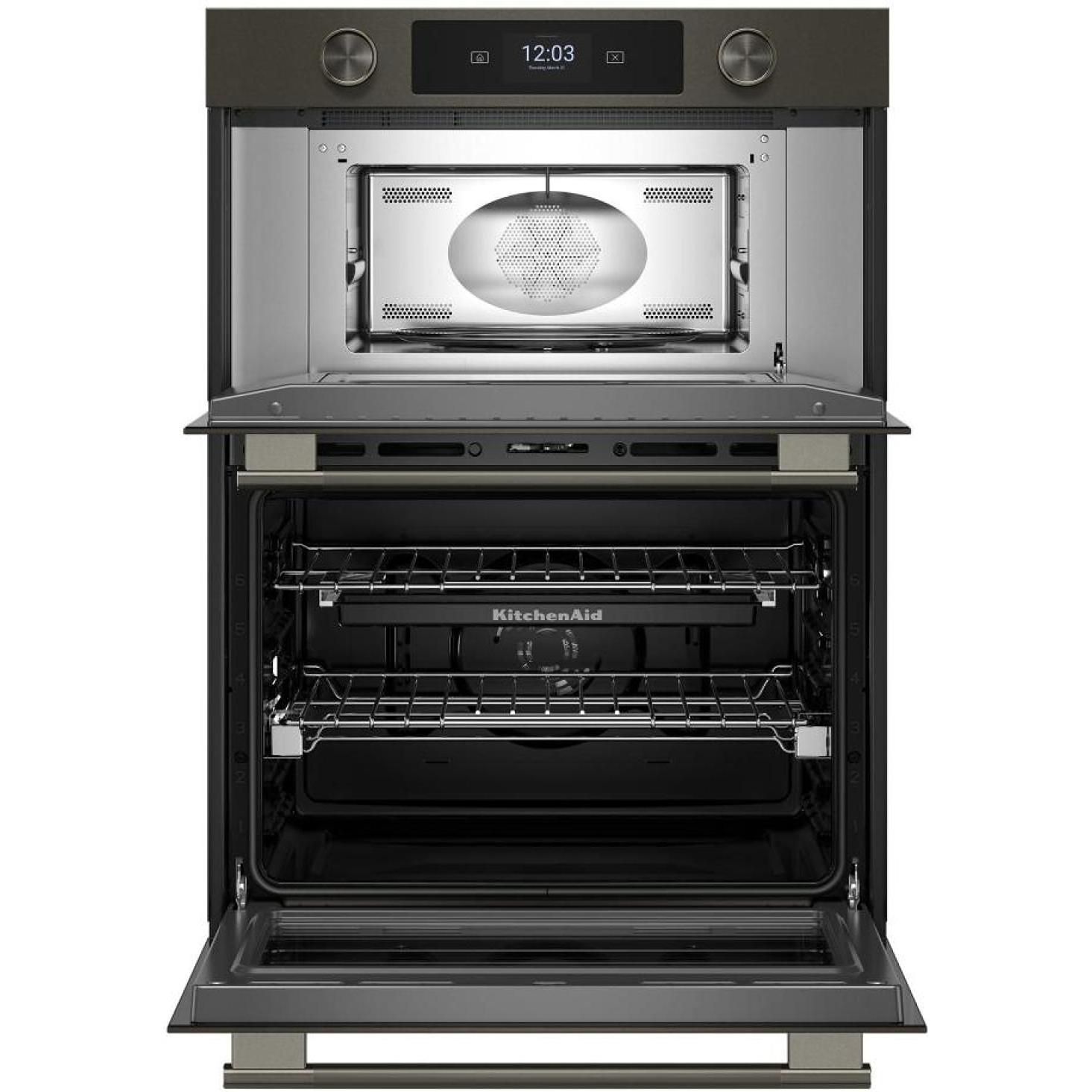 KitchenAid 30-inch Smart Electric Combo Wall Oven with Intelligent Cooking Camera KOEC930SBE IMAGE 2