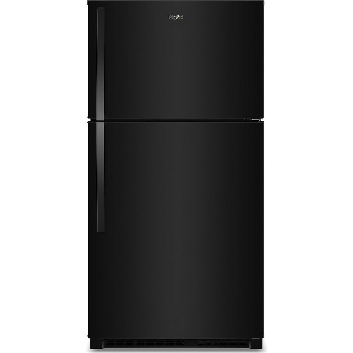 Whirlpool 32.8-inch, 21.3 cu. ft. Freestanding Top Freezer Refrigerator with Flexi-slide™ Deli Drawer WRTX7421TB IMAGE 1