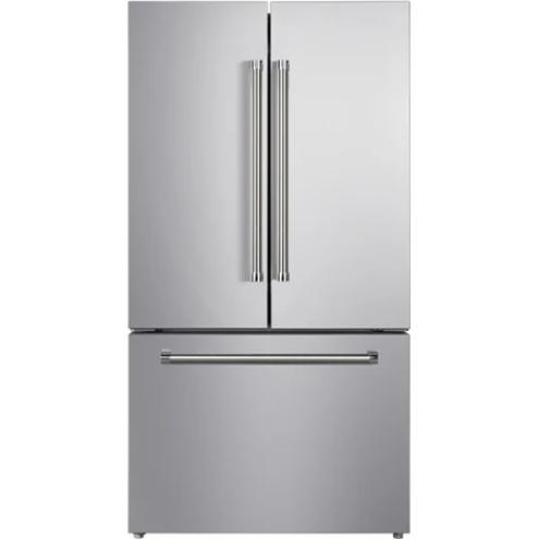 Vesta Yukon 36-inch, 22.5 cu. ft. Counter-Depth French 3-Door Refrigerator with Ice Maker VRF-Yukon-36SS IMAGE 1