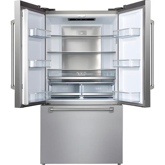 Vesta Yukon 36-inch, 22.5 cu. ft. Counter-Depth French 3-Door Refrigerator with Ice Maker VRF-Yukon-36SS IMAGE 2