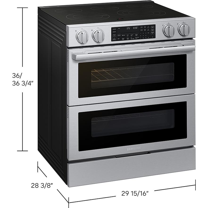 Samsung 30-inch Slide-in Electric Range with True Convection with Air Fry Max NSE90H63DRAC IMAGE 7