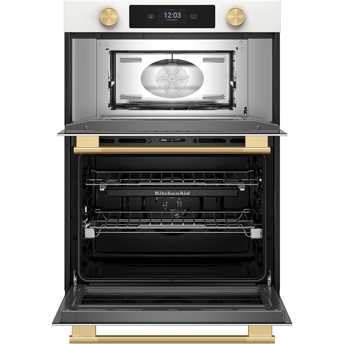 KitchenAid 30-inch, 6.4 cu. ft. Built-in Combination Wall Oven with Microwave Oven with Convection Technology KOEC730SPL IMAGE 3