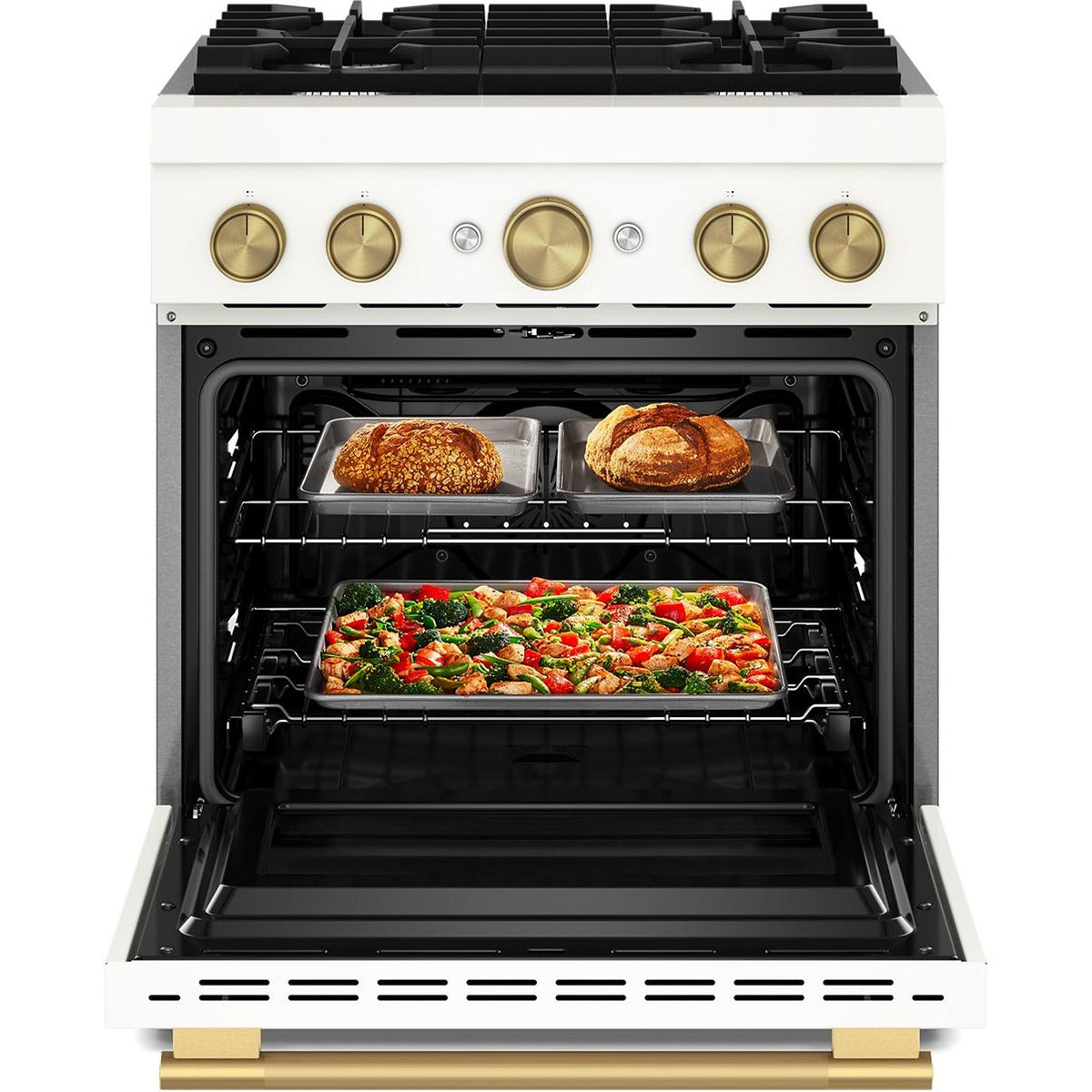 KitchenAid 30-inch, 4.1 cu. ft. Freestanding Commercial-Style Dual-Fuel Range KFDS930SPL IMAGE 2