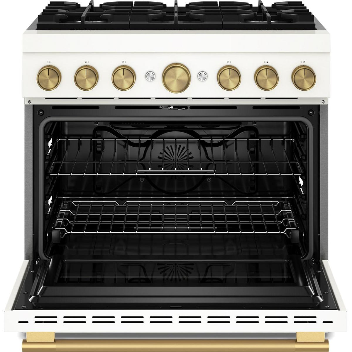 KitchenAid 36-inch, 5.1 cu. ft. Freestanding Commercial-Style Dual-Fuel Range with Even-Heat™ True Convection KFDS936SPL IMAGE 3