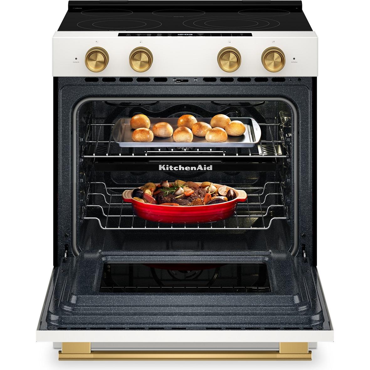 KitchenAid 30-inch Slide-in Electric Range with Convection Cooking Modes YKSES530SPL IMAGE 2