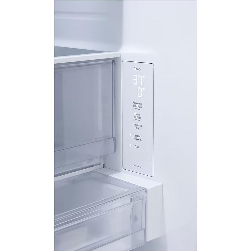 LG 36-inch, 25.5 cu. ft. Counter-Depth MAX® Freestanding French 3-Door Refrigerator with Ice & Water Dispenser LF26WCH62S IMAGE 14
