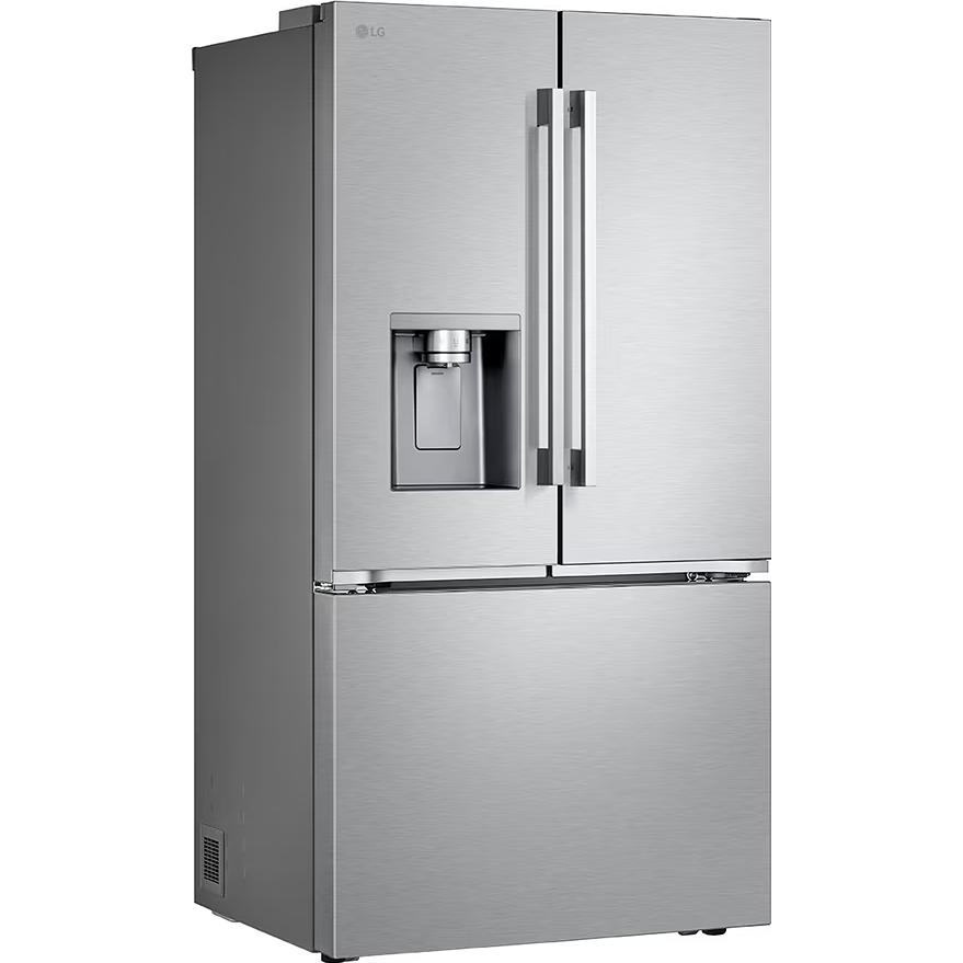 LG 36-inch, 25.5 cu. ft. Counter-Depth MAX® Freestanding French 3-Door Refrigerator with Ice & Water Dispenser LF26WCH62S IMAGE 4