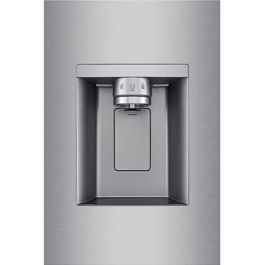 LG 36-inch, 25.5 cu. ft. Counter-Depth MAX® Freestanding French 3-Door Refrigerator with Ice & Water Dispenser LF26WCH62S IMAGE 9