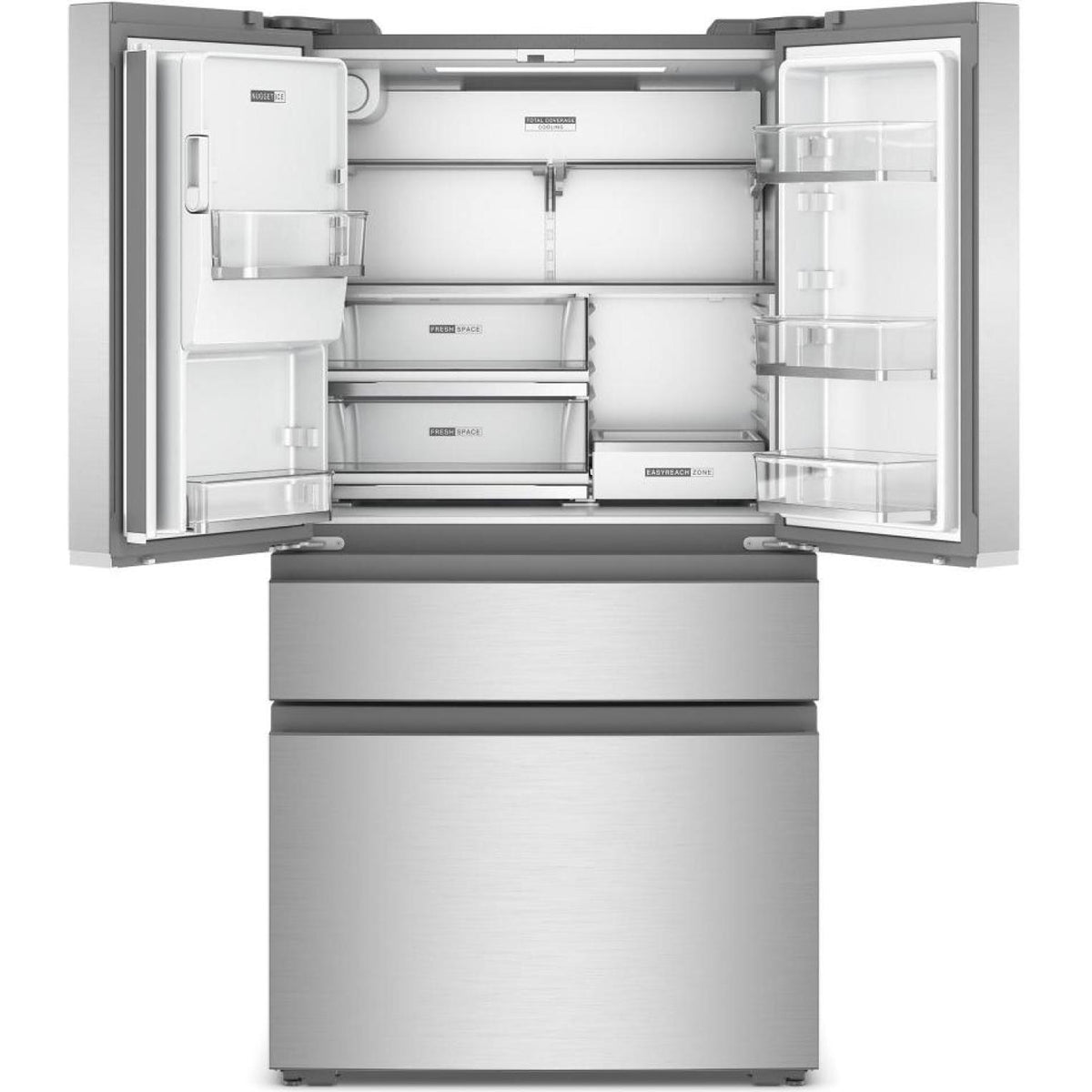 Whirlpool 36-inch, 22 cu. ft. Counter-Depth Freestanding French 4-Door Refrigerator with Nugget Ice WRMC7436TZ IMAGE 2