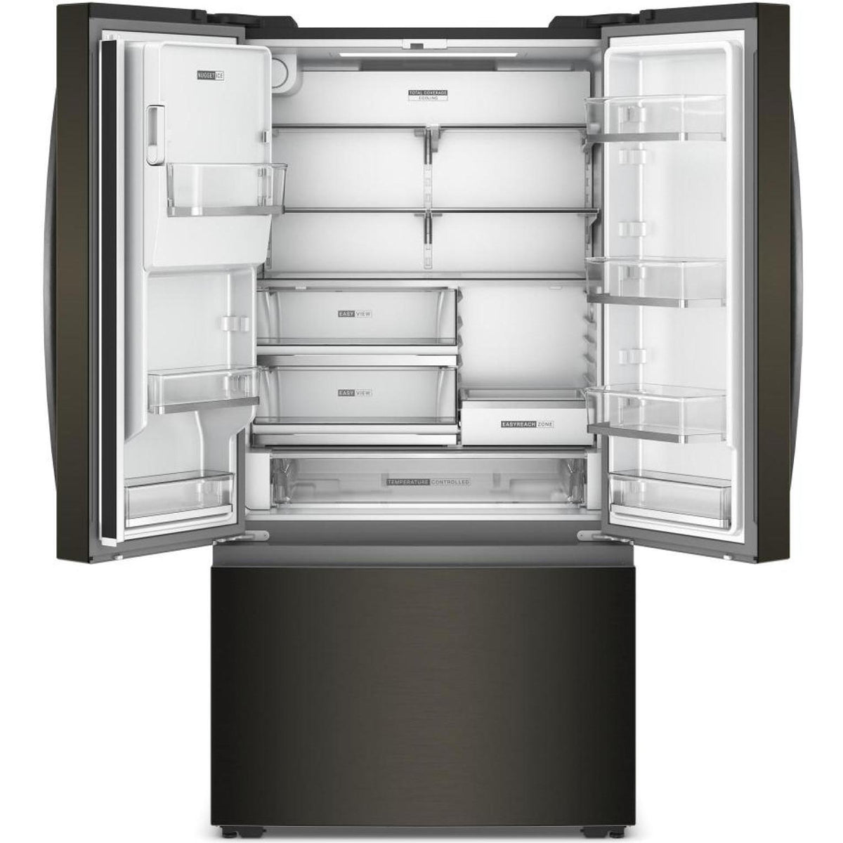 Whirlpool 36-inch, 23.4 cu. ft. Counter-Depth Freestanding French 3-Door Refrigerator with Nugget Ice WRFC7436TV IMAGE 2