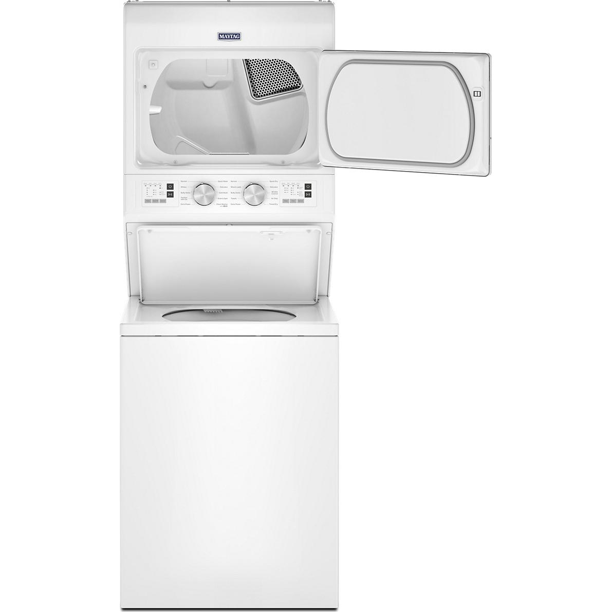 Maytag Stacked Washer/Dryer Electric Laundry Center YMTTE4231TW IMAGE 2