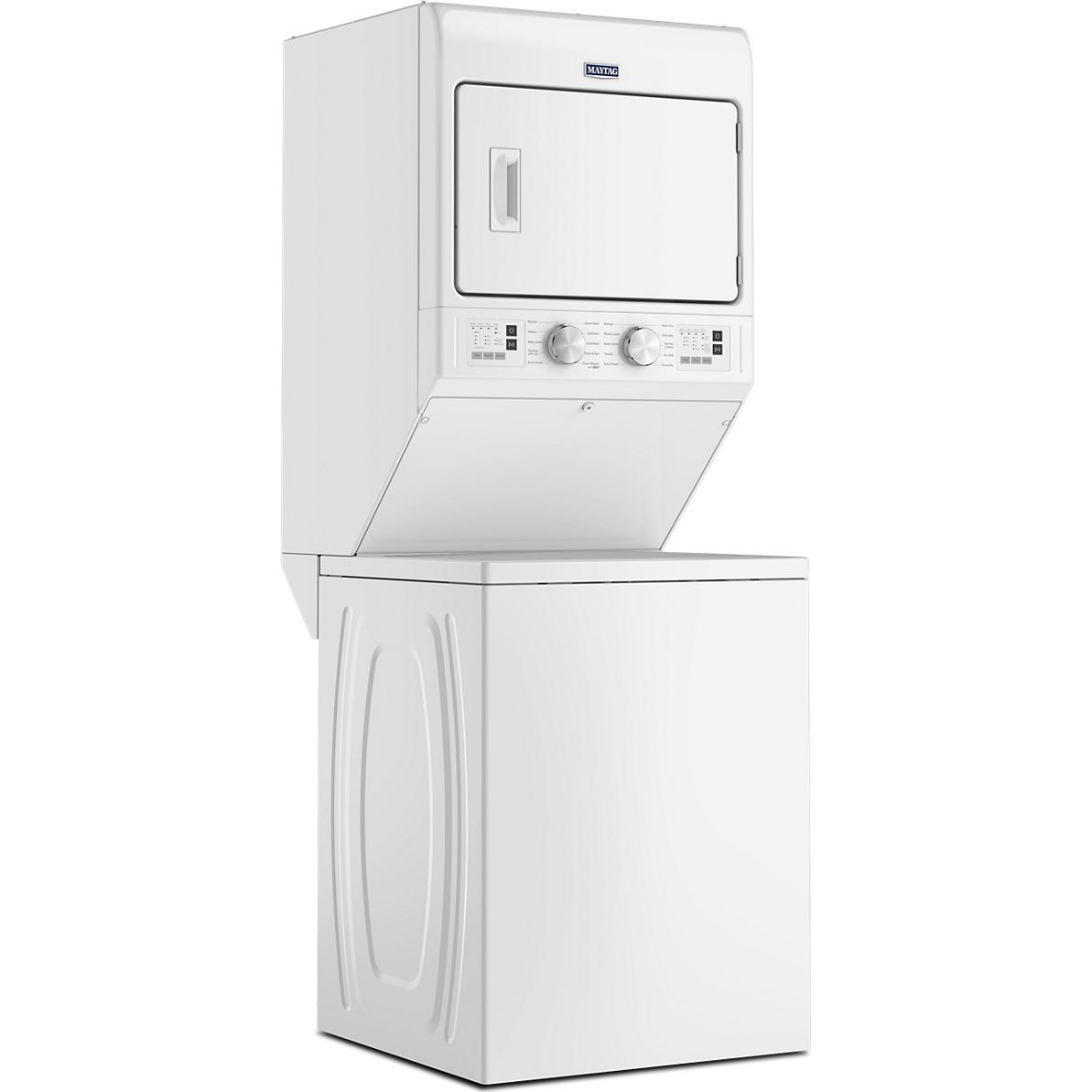 Maytag Stacked Washer/Dryer Electric Laundry Center YMTTE4235TW IMAGE 3