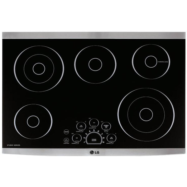  LG STUDIO Studio 30-inch Built-In Electric Cooktop with SmoothTouch™ Controls LSCE305ST IMAGE 1