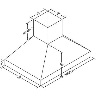  Vent-A-Hood 54-inch Ceiling Mount Range Hood EPITH18-454SS IMAGE 3