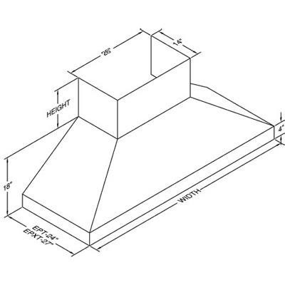  Vent-A-Hood 60-inch Ceiling Mount Range Hood EPTH18-460SS IMAGE 2