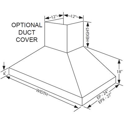  Vent-A-Hood 36-inch Wall Mount Range Hood EPXH18-236SS IMAGE 3