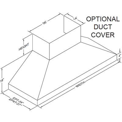  Vent-A-Hood 48-inch Wall Mount Range Hood EPXTH18-348SS IMAGE 2