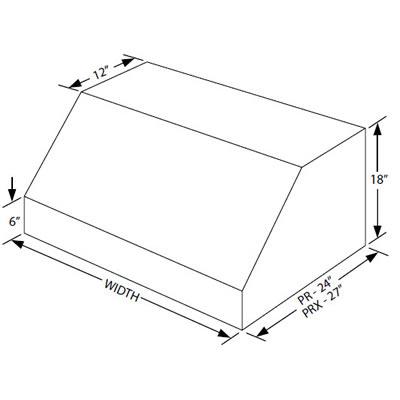  Vent-A-Hood 36-inch Wall Mount Range Hood PRH18-236HSS IMAGE 3
