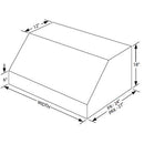  Vent-A-Hood 36-inch Wall Mount Range Hood PRH18-236HSS IMAGE 3