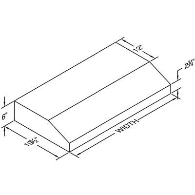  Vent-A-Hood 42-inch Under-Cabinet Range Hood PRH6-K42SS IMAGE 2