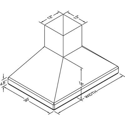  Vent-A-Hood 54-inch Wall Mount Range Hood SEPITH18-454SS IMAGE 2