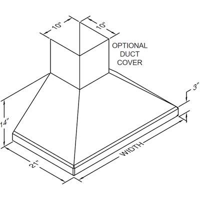  Vent-A-Hood 42-inch Wall Mount Range Hood SLDH14-242SS IMAGE 2