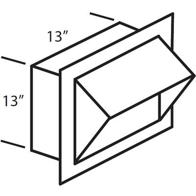  Vent-A-Hood Ventilation Accessories Caps/Louvers and Collars VP555 IMAGE 1