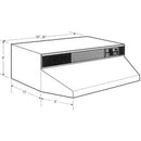  Frigidaire Gallery 30-inch Under-Cabinet Range Hood HC8830S IMAGE 2