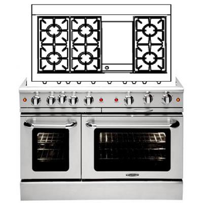  Capital 48-inch Freestanding Gas Range MCR486G-N IMAGE 1