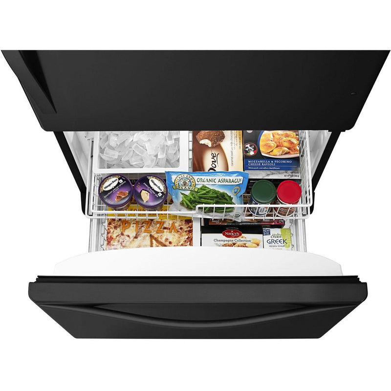  Whirlpool 33-inch, 22 cu. ft. Bottom Freezer Refrigerator with Icemaker WRB322DMBB IMAGE 3