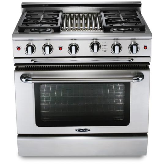  Capital 36-inch Freestanding Gas Range CGSR362B2-N IMAGE 1