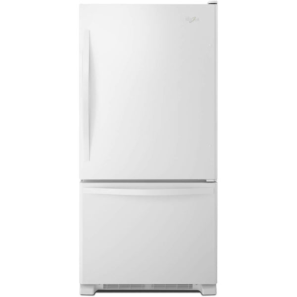  Whirlpool 30-inch, 18.6 cu. ft. Bottom Freezer Refrigerator WRB329DFBW IMAGE 1