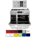  Capital 48-inch Freestanding Dual-Fuel Range COB484B2-N IMAGE 4
