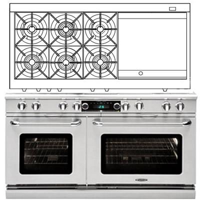  Capital 60-inch Freestanding Dual-Fuel Range CSB606GG-N IMAGE 1