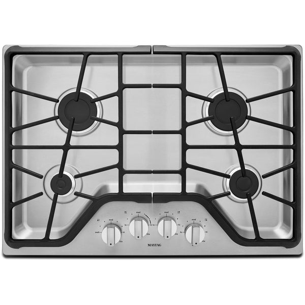  Maytag 30-inch Built-In Gas Cooktop MGC7430DS IMAGE 1