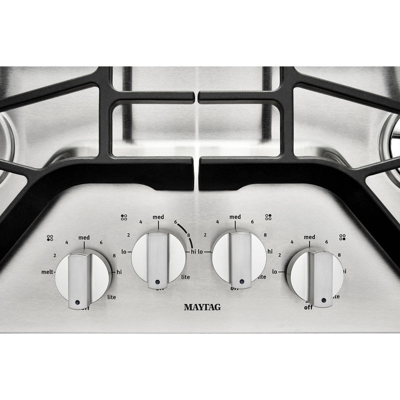  Maytag 30-inch Built-In Gas Cooktop MGC7430DS IMAGE 3